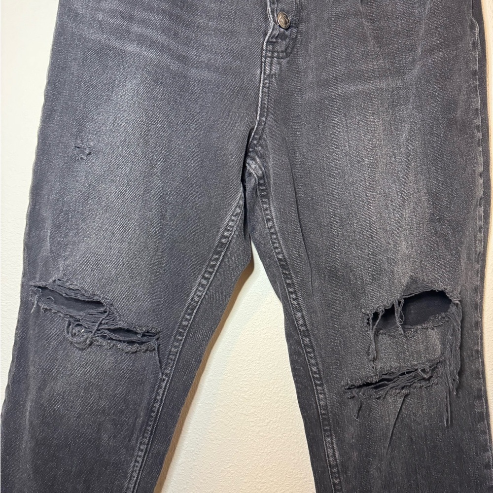 We The Free Black Distressed High Rise Jeans - Picture 2 of 6